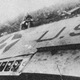 A despondent Jimmy Doolittle sits by the wreckage of his B-25 somewhere in China